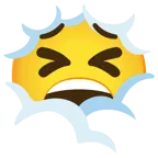 testa tra le nuvole + faccina stanca