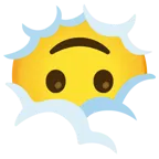 testa tra le nuvole + faccina sottosopra