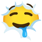 testa tra le nuvole + faccina che sbava