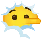 testa tra le nuvole + faccina bugiarda