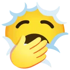 testa tra le nuvole + faccina che sbadiglia