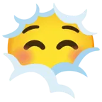 testa tra le nuvole + faccina sorridente