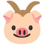 แพะ + หน้าหมู