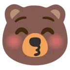 หมี + หยีตาส่งจุ๊บ
