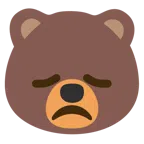 หมี + หน้าผิดหวัง