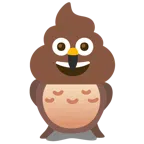 นกฮูก + อุนจิ