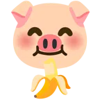 กล้วย + หน้าหมู
