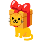 Geschenk + Katzengesicht