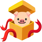 Geschenk + Schweinegesicht