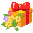 Geschenk + Blumenstrauß