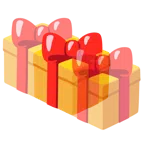 Geschenk + schlagendes Herz