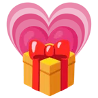 Geschenk + wachsendes Herz