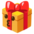 Geschenk + küssendes Gesicht