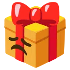 Geschenk + enttäuschtes Gesicht