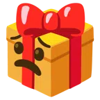 Geschenk + besorgtes Gesicht