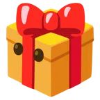 Geschenk + Gesicht ohne Mund