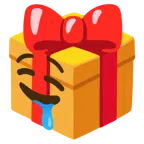 Geschenk + sabberndes Gesicht