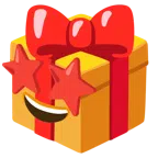 Geschenk + überwältigt