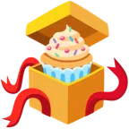Geschenk + Cupcake