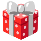 Geschenk + rotes Herz