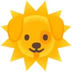 หน้าสุนัข + หน้าพระอาทิตย์