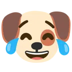 หน้าสุนัข + ร้องไห้ดีใจ