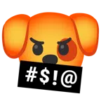 หน้าสุนัข + หน้ากำลังด่า
