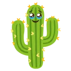 face holding back tears + cactus