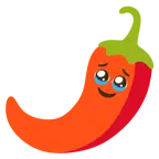 face holding back tears + hot pepper