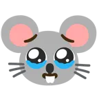 face holding back tears + mouse face