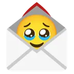 face holding back tears + love letter