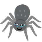 face holding back tears + spider