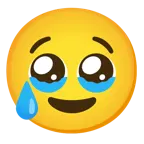 face holding back tears + crying face