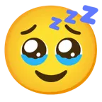 face holding back tears + sleeping face