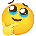 face holding back tears + thinking face