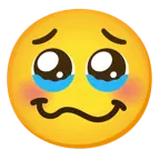 face holding back tears + woozy face