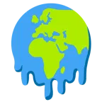 melting face + globe showing Europe-Africa