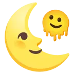 melting face + last quarter moon face