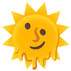 melting face + sun with face