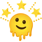 melting face + glowing star