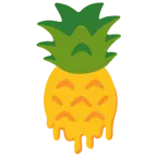 melting face + pineapple