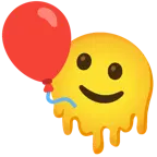 melting face + balloon