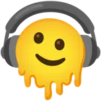 melting face + headphone