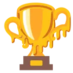 melting face + trophy