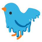 melting face + bird