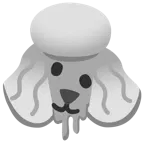 melting face + poodle