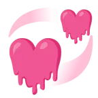 melting face + revolving hearts