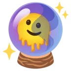 melting face + crystal ball