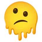 melting face + confused face