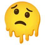 melting face + worried face